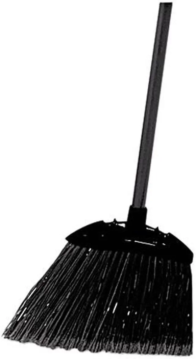 Main image of Rubbermaid Commercial 637400BLA Lobby Pro Broom, Poly Bristles, 28" Metal Handle, Black/Yellow