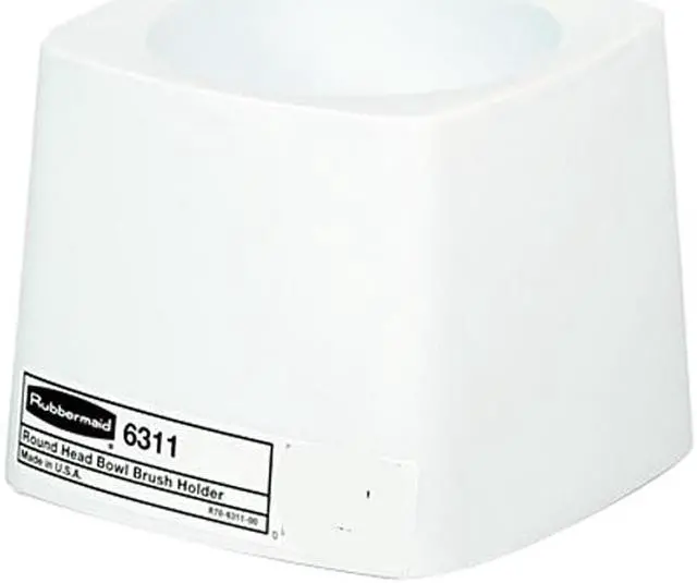 Main image of Rubbermaid Commercial 631100WE Holder for Toilet Bowl Brush, White Plastic