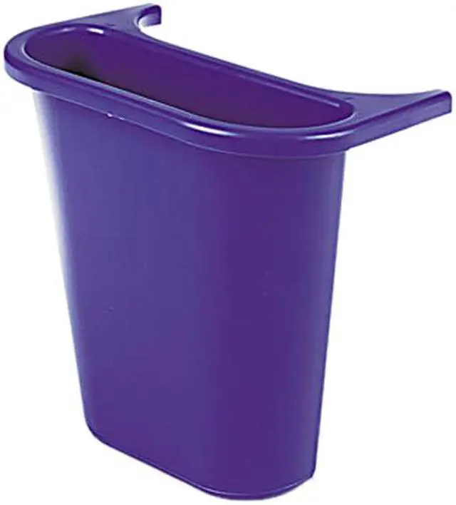 Main image of Rubbermaid Commercial 295073BE Wastebasket Recycling Side Bin, Attaches Inside or Outside, 4 3/4 qt, Blue