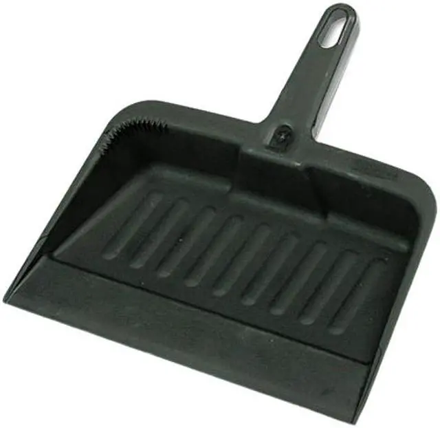 Main image of Rubbermaid Commercial 2005CHA Heavy-Duty Dustpan, 8-1/4 Wide, Polypropylene, Charcoal