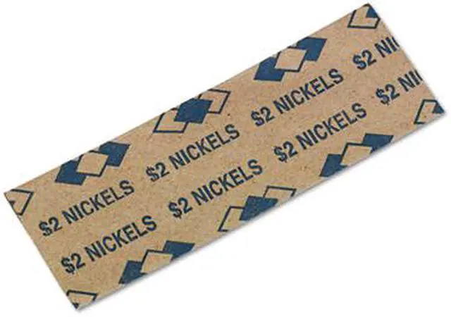 Alt view image 2 of 2 - PM Company 53005 Tubular Coin Wrappers, Nickels, $2, Pop-Open Wrappers, 1000/Pack