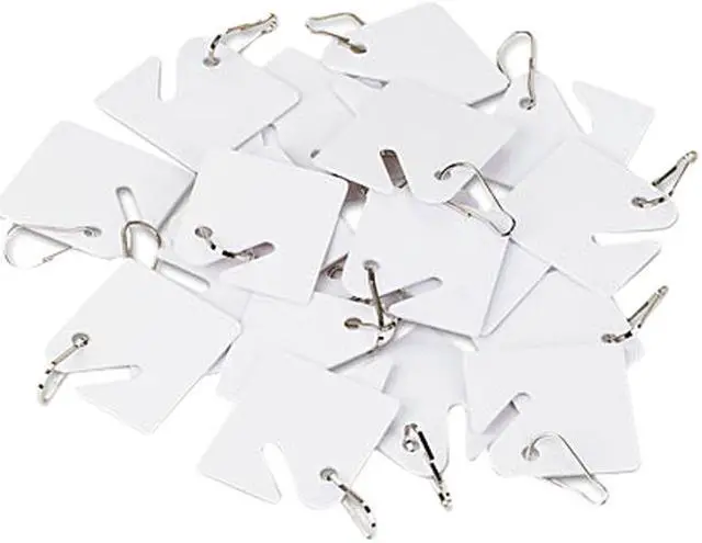 Main image of SecurIT 04983 Replacement Slotted Key Cabinet Tags, 1-5/8 x 1-1/2, White, 20/Pack