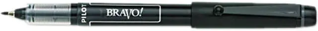 Main image of Pilot 11034 Bravo! Porous Point Stick Water-Based Pen, Black Ink, Bold, 1Each