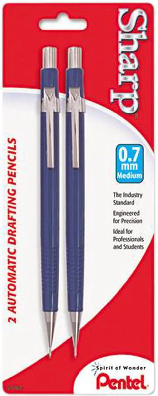 Main image of Pentel P207BP2-K6 Sharp Mechanical Drafting Pencil, 0.70 mm, Blue Barrel, 2/Pk