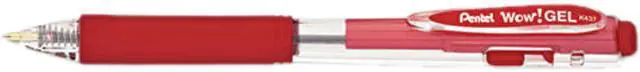 Main image of Pentel K437B WOW! Retractable Gel Pen, Medium, Dozen