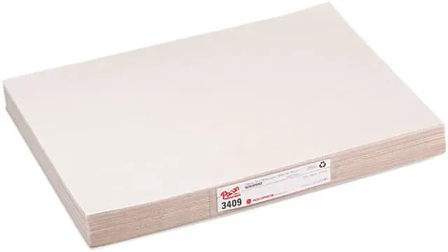 Main image of Pacon 3409 White Newsprint, 30 lbs., 12 x 18, White, 500 Sheets/Pack
