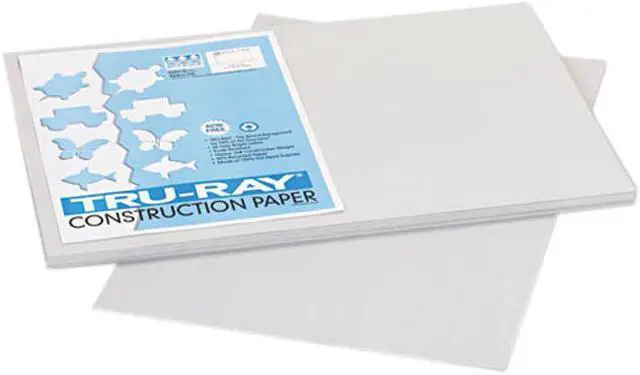 Main image of Pacon 103059 Tru-Ray Construction Paper, 76 lbs., 12 x 18, Gray, 50 Sheets/Pack