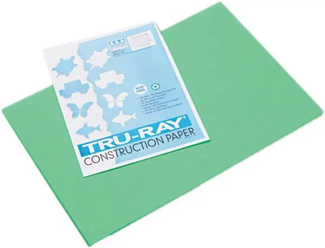 Main image of Pacon 103038 Tru-Ray Construction Paper, 76 lbs., 12 x 18, Festive Green, 50 Sheets/Pack
