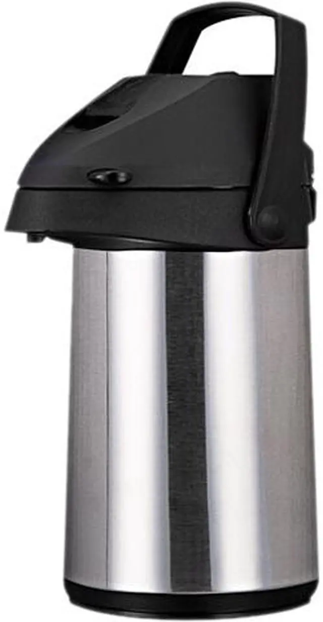 Main image of Coffee Pro CPAP22 Direct Brew/Serve Insulated Airpot with Carry Handle, 2.2 L, Stainless Steel
