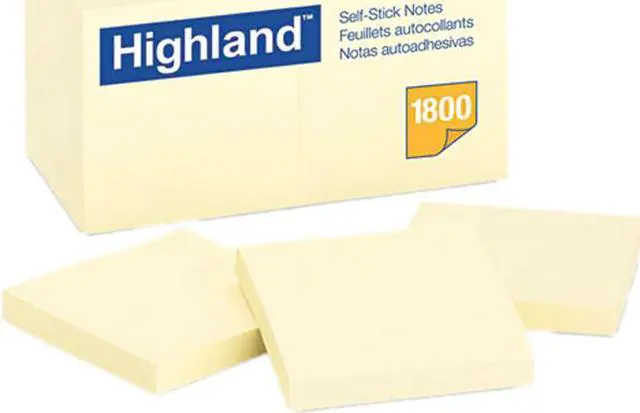 Main image of Post-it 6549-18PK Memo Pad, 3 x 3, Yellow, 18 100-Sheet Pads/Pack