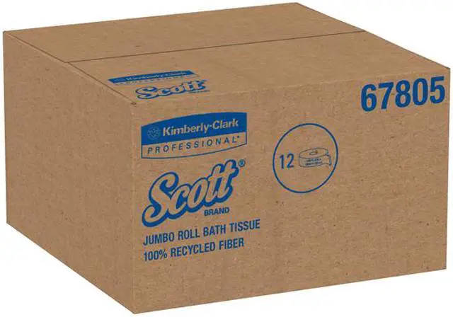 Alt view image 6 of 6 - Scott Essential 100% Recycled Fiber Jumbo Roll Bathroom Tissue