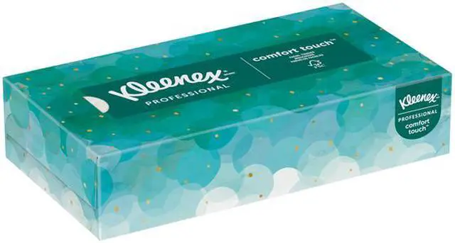 Alt view image 3 of 3 - Kleenex Professional Facial Tissue for Business (21400), Flat Tissue Boxes, 100 Tissues / Box  single box