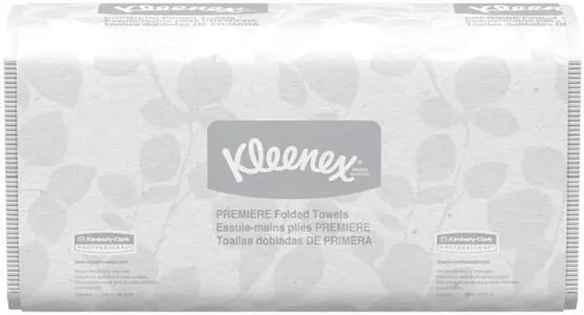 Alt view image 2 of 6 - Kleenex Scottfold Multifold Paper Towels (13254) with Fast-Drying Absorbency Pockets, White, 25 Packs / Case, 120 Trifold Towels / Pack, 3,000 Towels / Case