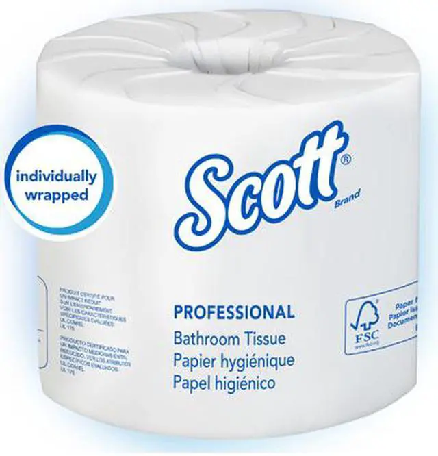 Alt view image 3 of 5 - Scott Essential 100% Recycled Fiber Standard Roll Bathroom Tissue