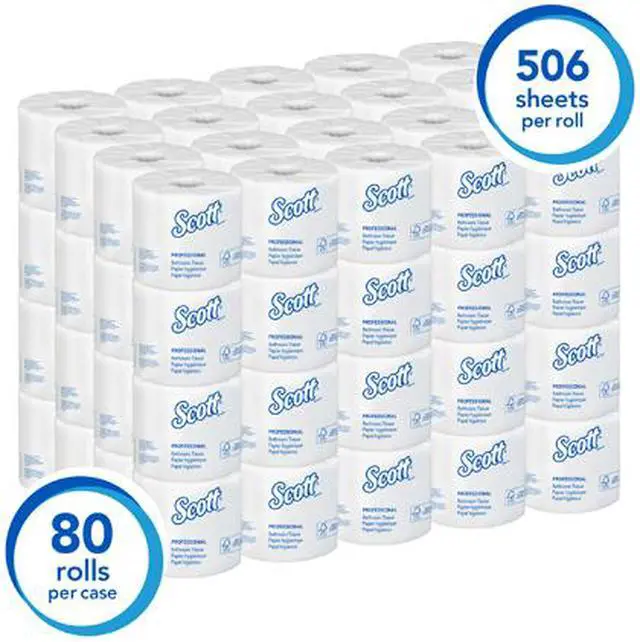 Alt view image 4 of 5 - Scott Essential 100% Recycled Fiber Standard Roll Bathroom Tissue