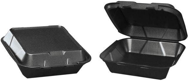 Genpak Medium Black Snap It Foam Container