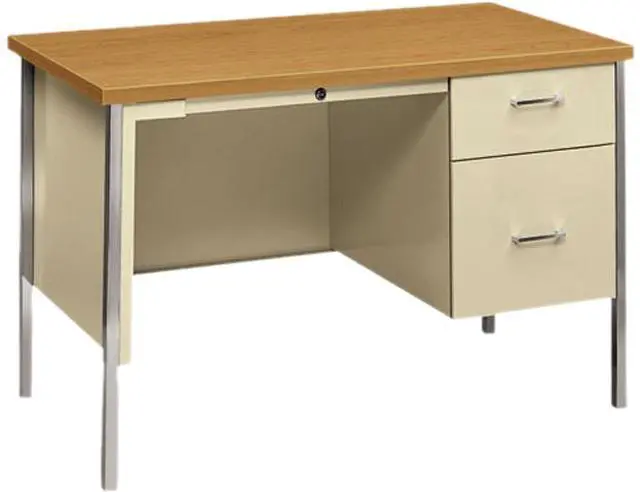 Main image of HON 34002RCL 34000 Series Right Pedestal Desk, 29.50" x 45.30" x 24.00", Harvest / Putty