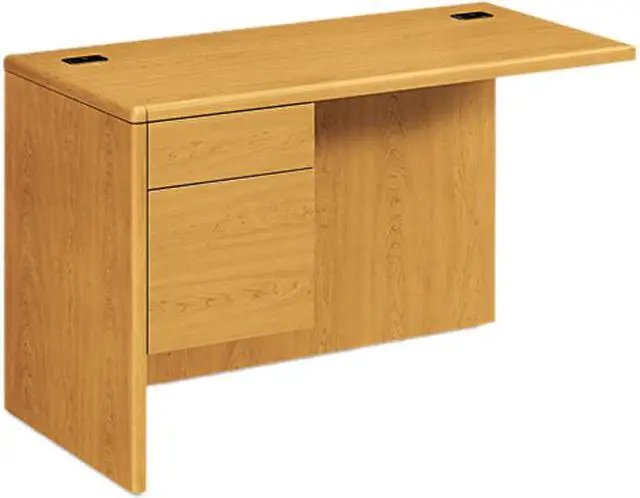 Main image of HON 10716LCC 10700 "L" Workstation Return, Left 3/4 Pedestal, 48w x 24d x 29-1/2h, Harvest