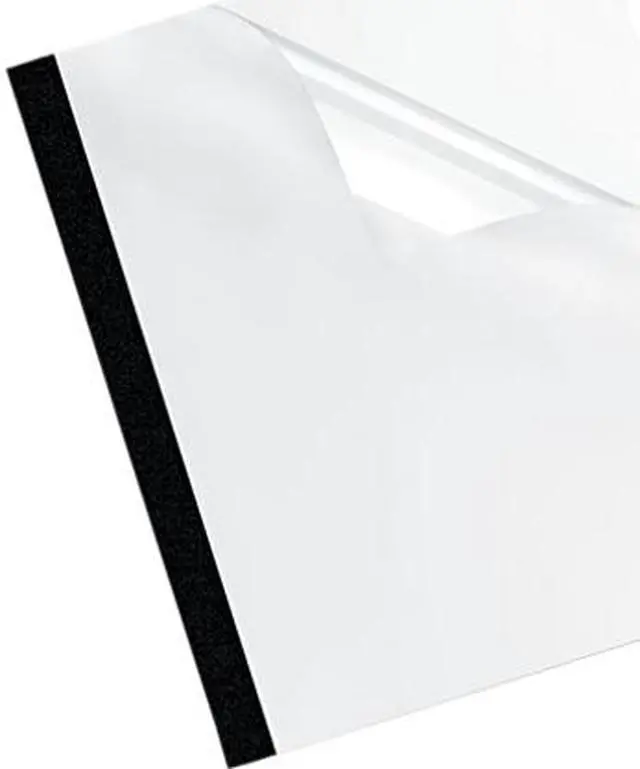 Main image of 5222701 Fellowes Thermal Binding System Covers, 30 Sheets, 11-1/8 x 9-3/4, Clear/Black, 10/Pack