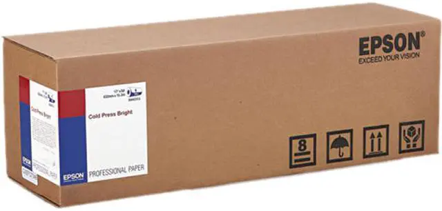 Main image of Epson America S042313 Cold Press Bright Fine Art Paper, 17" x 50 ft, Bright White, Roll