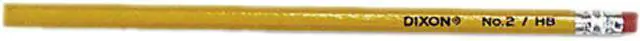 Main image of Dixon 14412 Woodcase Pencil, HB #2 Lead,Yellow Barrel, 144/Box