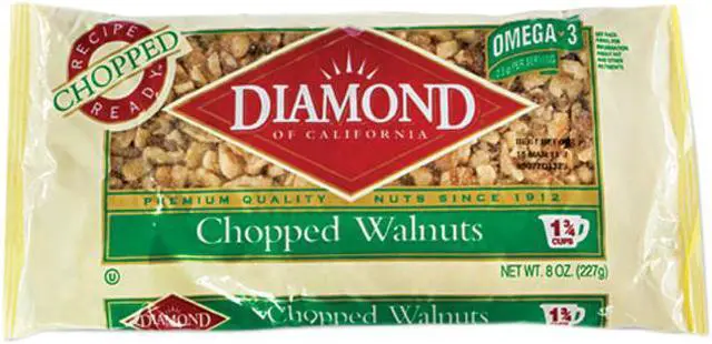 Main image of Diamond of California 04231 Chopped Walnuts, 8 oz Bag