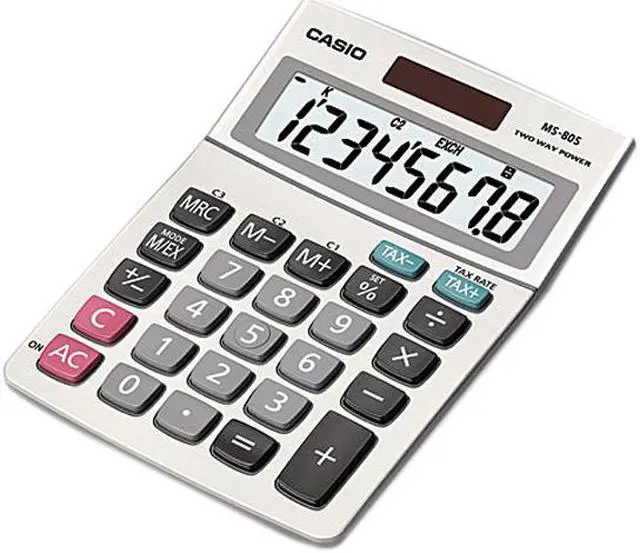 Main image of Casio MS-80S MS-80S Tax and Currency Calculator, 8-Digit LCD