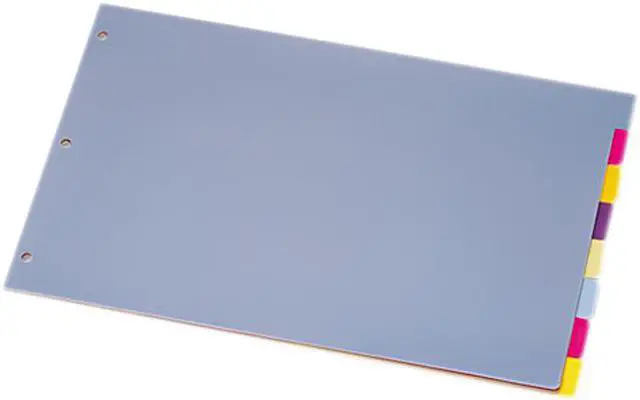Main image of Cardinal 84251 Tabloid-Size Poly Index Divider, 8-Tab, Assorted Colors