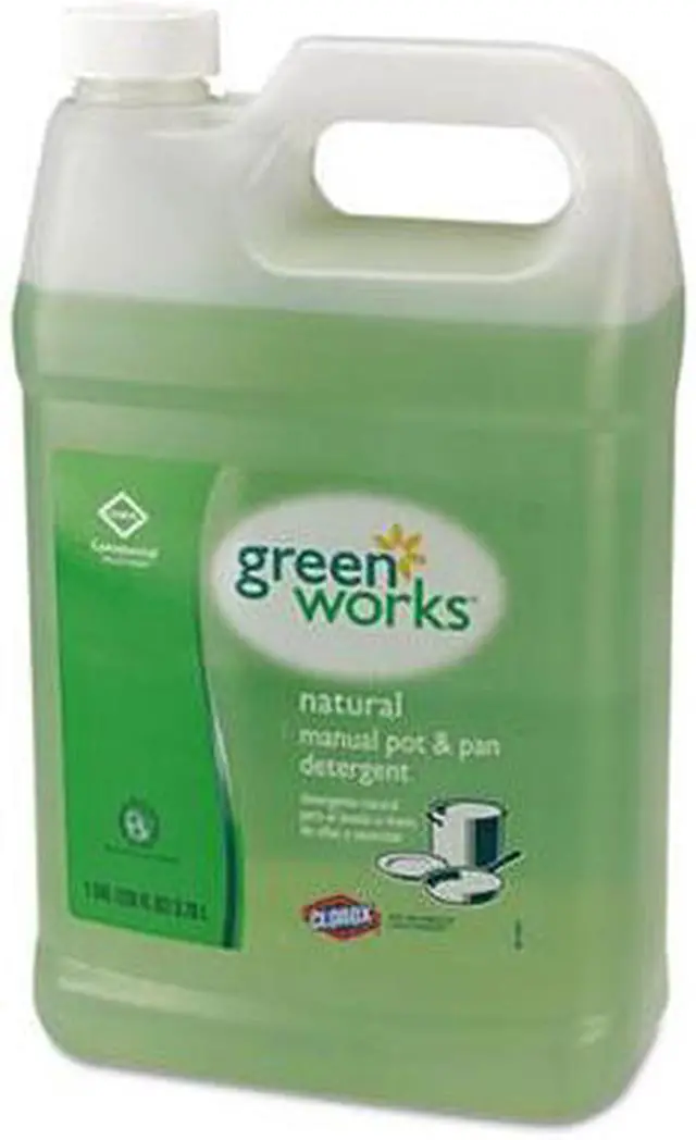 Alt view image 3 of 3 - Clorox 30388 Green Works Pot & Pan Detergent, Natural Scent, 1 gal Bottle