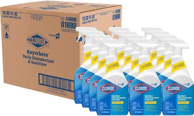 Main image of Clorox 01698CT Anywhere Sanitizing Spray, EPA-Approved, 32 oz Bottle, 12/Carton