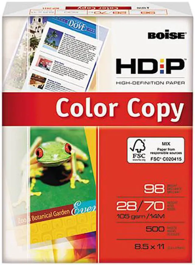 Main image of Boise BCP-2811 HD:P Color Copy Paper, 98 Brightness, 28lb, 8-1/2 x 11, White, 500 Sheets/Ream