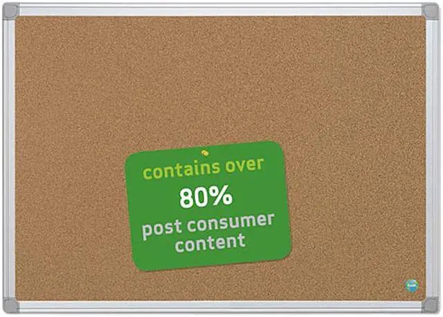 Main image of Bi-Silque CA031790 Earth-It Cork Board, 24 x 36, Aluminum Frame