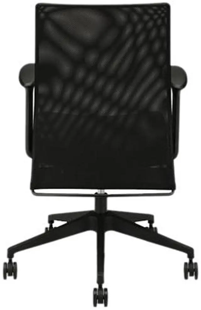 Alt view image 11 of 11 - HON Wave Mesh High-Back Task Chair, with Height-Adjustable Arms, in Black (HVL702)