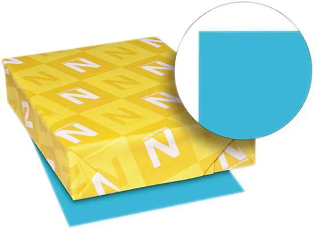 Main image of Wausau Paper 22523 Multipurpose Colored Paper, 11 x 17, Blue, 500 Sheets/Ream