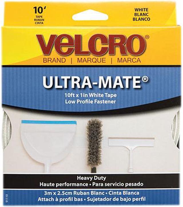 Velcro 91110 Sticky-Back Ultra-Thin Tape, One Inch x 10 ft., Black 