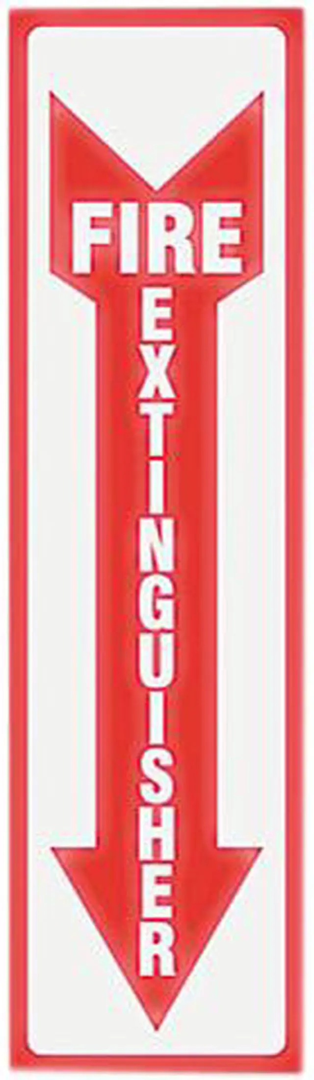 Main image of Headline Sign 4793 Glow In The Dark Sign, 4 x 13, Red Glow, Fire Extinguisher