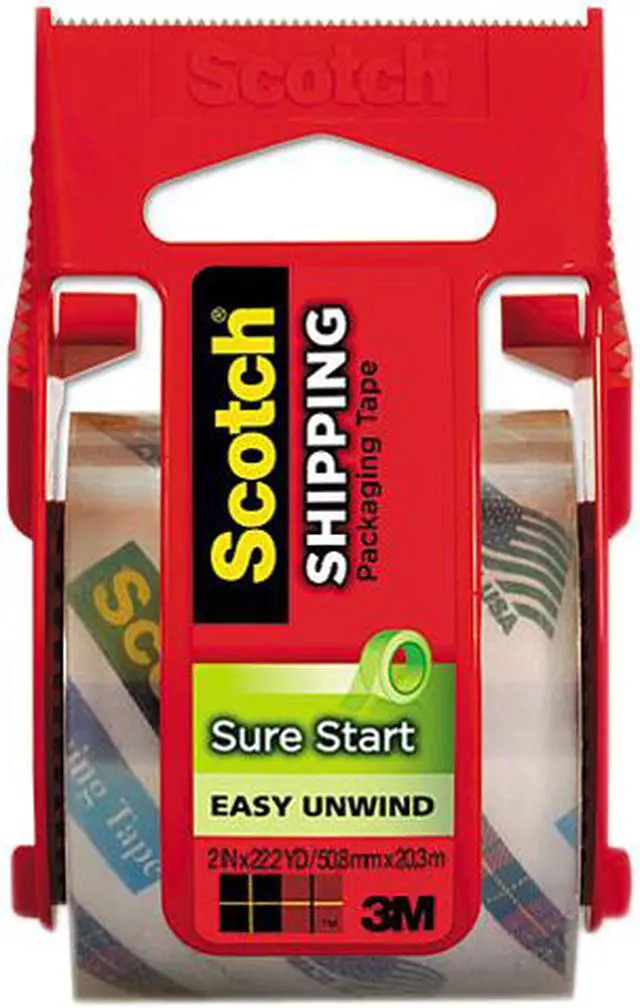 Main image of Scotch 145 Sure Start Packaging Tape, 2" x 22.2 yards, 2" Core, Clear