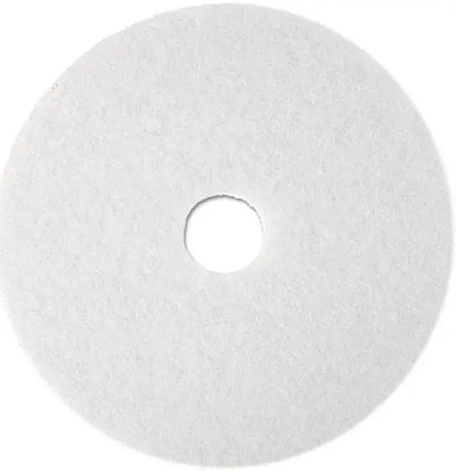 Main image of 3M 8481 Super Polish Floor Pad 4100, 17", White, 5 Pads/Carton