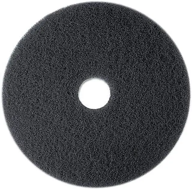 Main image of 3M 08375 Stripper Floor Pad 7200, 13", Black, 5 Pads/Carton