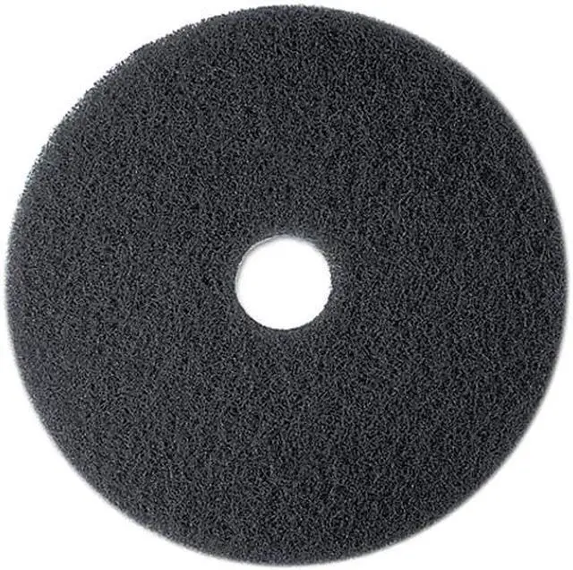 Main image of 3M 08275 High Productivity Floor Pad 7300, 17", Black, 5 Pads/Carton