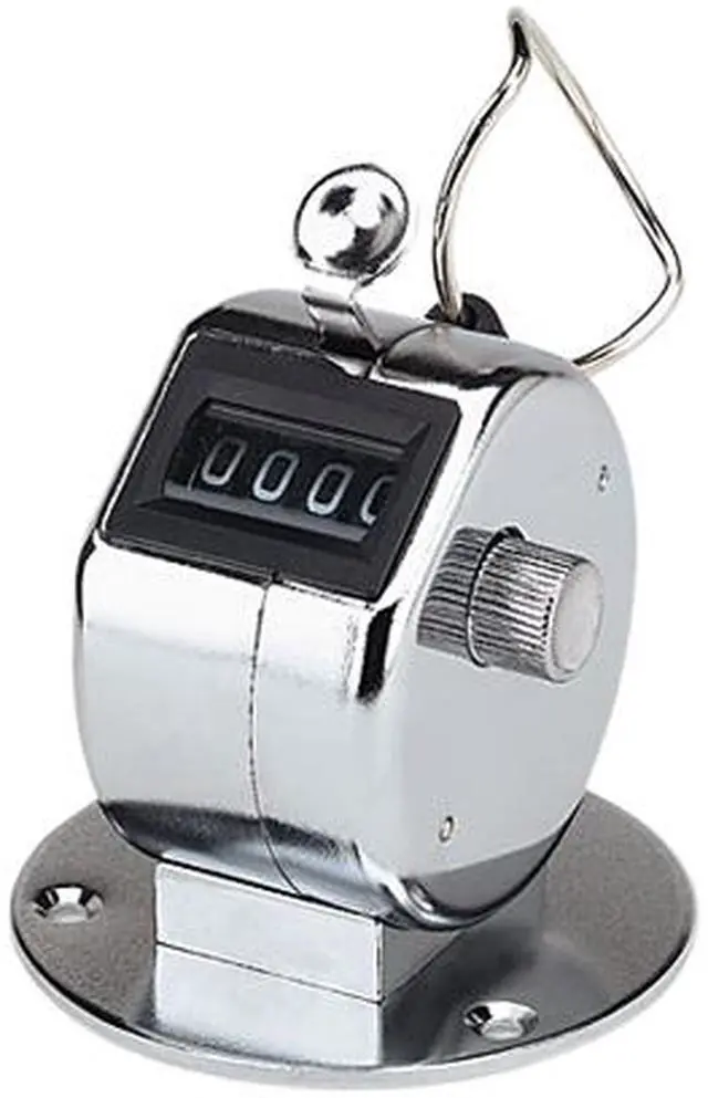 Alt view image 2 of 3 - GBC 9841005 Tally II Desk Model Tally Counter, Registers 0-9999, Chrome