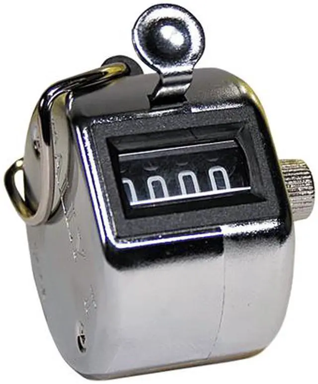 Alt view image 2 of 2 - GBC 9841000 Tally I Hand Model Tally Counter, Registers 0-9999, Chrome