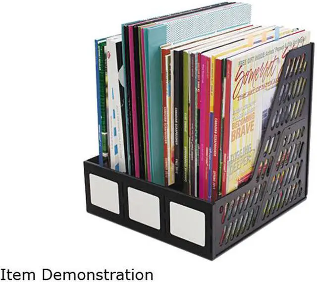 Main image of Advantus 34091 Literature File, Three Slots, Black