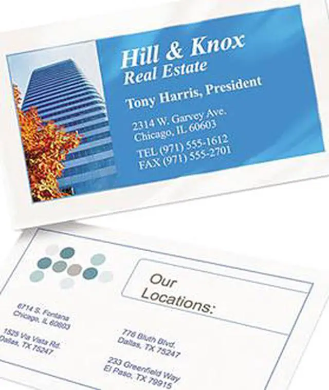 Alt view image 4 of 4 - Avery 8859 Two-Sided Printable Clean Edge Business Cards, Glossy White