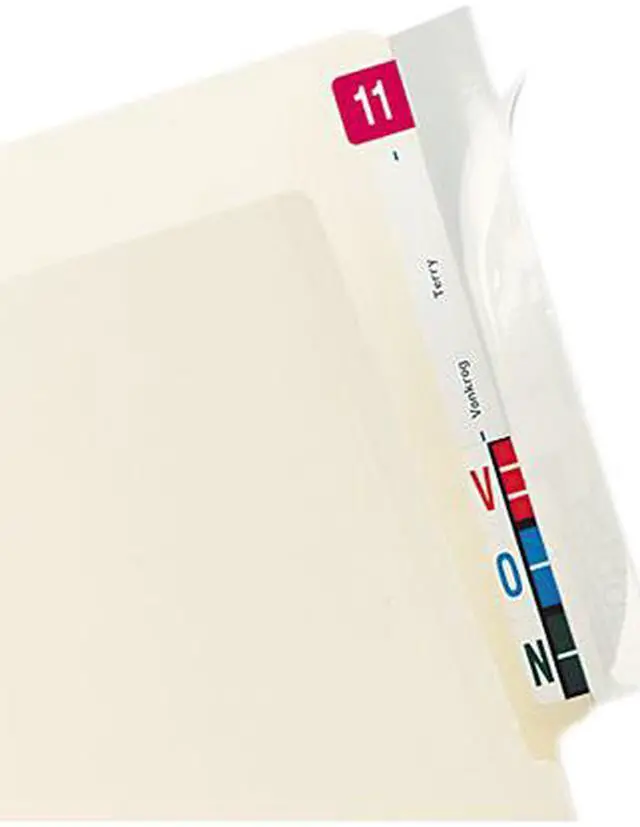 Main image of Tabbies 68386 Protector, End Tab Folder, 8x2, Clear, 100/PK