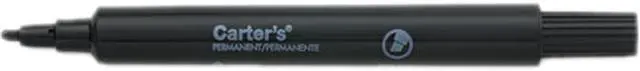 Main image of Carter's Permanent Markers, Large Chisel Tip, Black