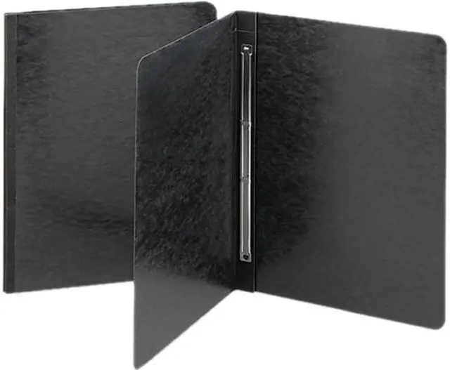 Main image of Smead 81151 Smead Side Opening Pressboard Report Cover, Prong Fastener, Letter, Black