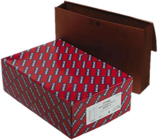 Main image of Smead 71111 5 1/4 in Expansion Wallet, Redrope, 15 x 10, Red, 10/Box