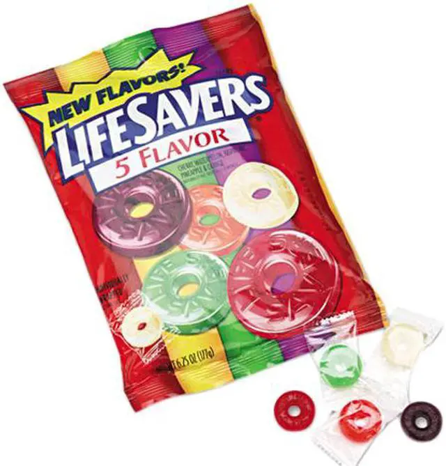 Main image of LifeSavers 88501 Hard Candy, Five Classic Flavors, Individually Wrapped, 6.25oz Bag