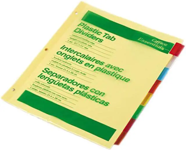 Main image of Avery Plastic Insertable Dividers 8-Tab Letter 11467